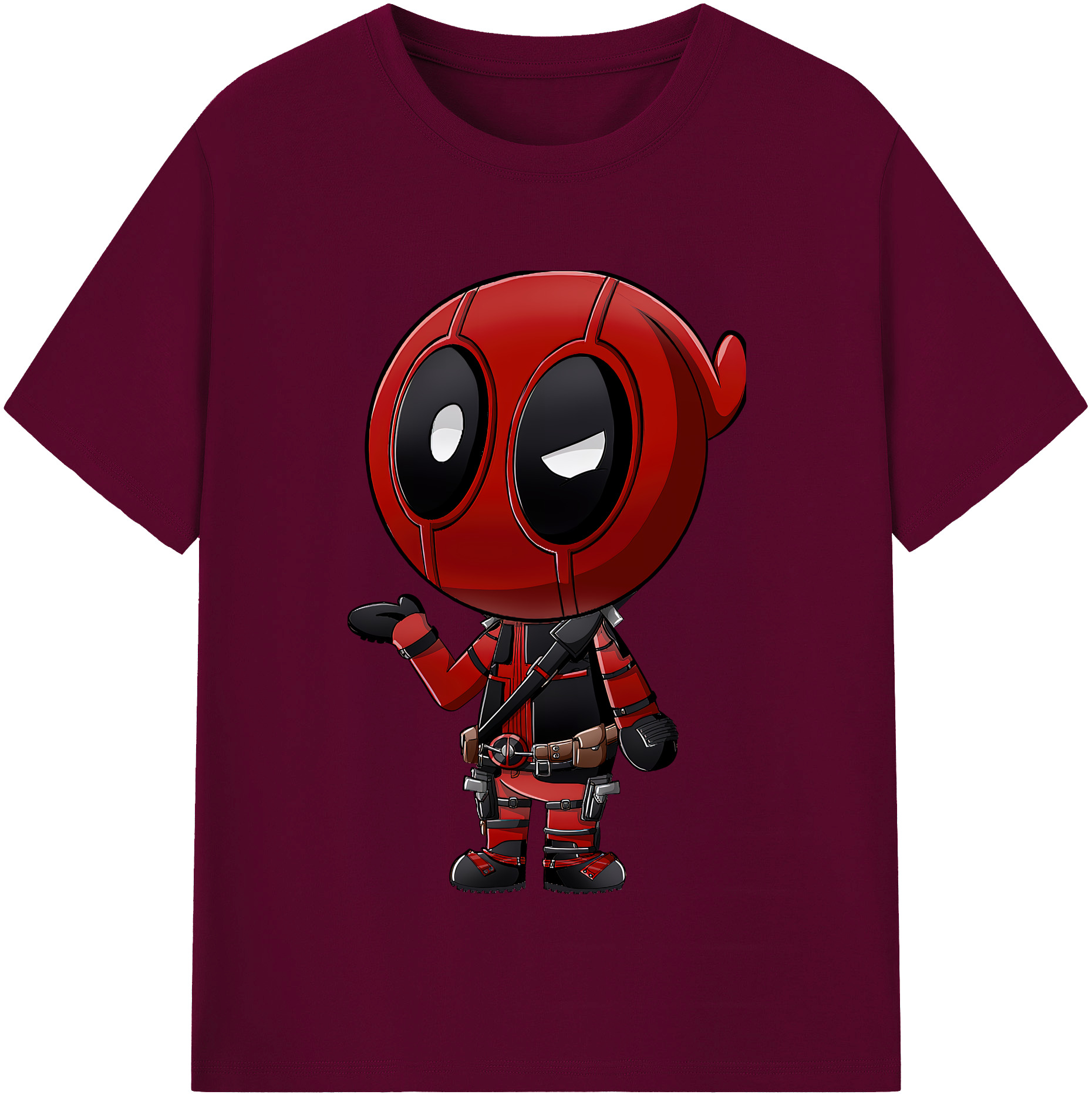 （画像用） Deadpool デッドプール レディースカジュアルプリントTシャツ（綿100％）